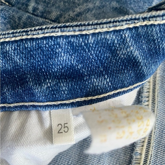 L'AGENCE Blue Paisley Straight Leg Jeans - Picture 3 of 6